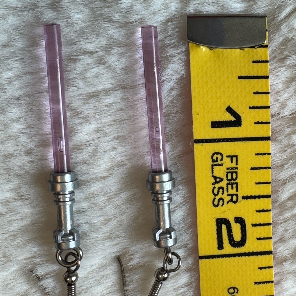 Lego Lightsabre Earrings - Picture 4 of 6